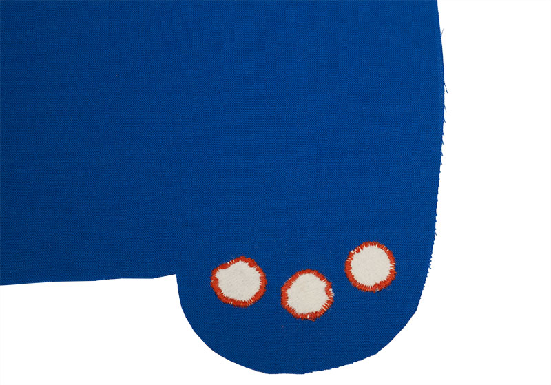 Monster-Tasche nähen - Details applizieren