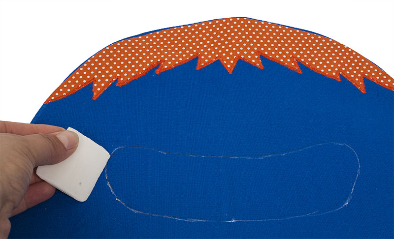 Monster-Tasche nähen - Griff aufzeichnen