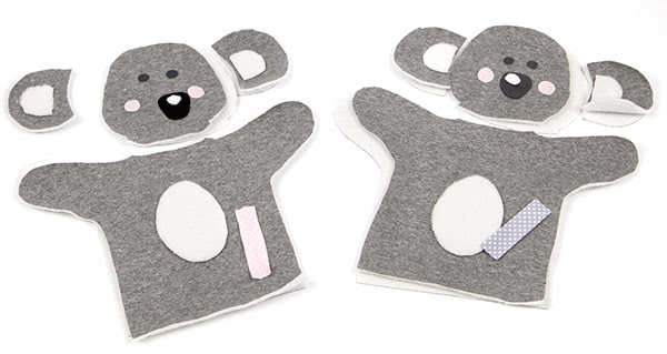 Handpuppen nähen - Schritt 1