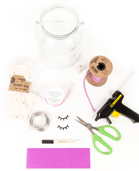 Hase aus Glas und Papierschlauch basteln - Schritt 1 Hase aus Glas und Papierschlauch basteln - Schritt 1