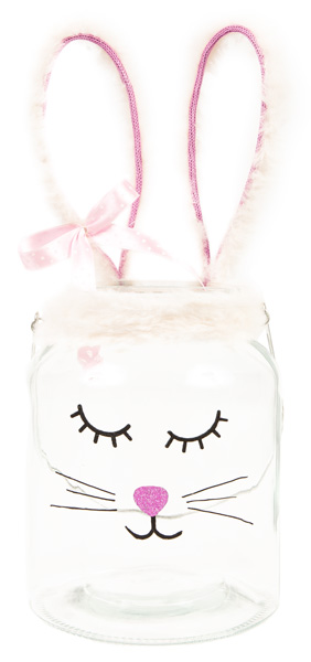 Hase aus Glas und Papierschlauch basteln - Schritt 9 Hase aus Glas und Papierschlauch basteln - Schritt 9