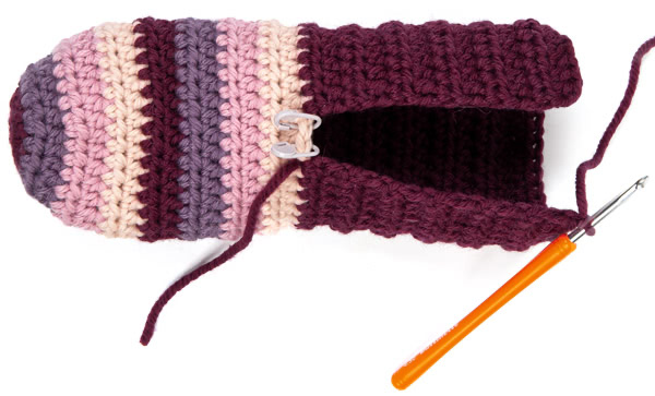 Hausschuhe häkeln - Schritt 6 Hausschuhe häkeln - Schritt 6