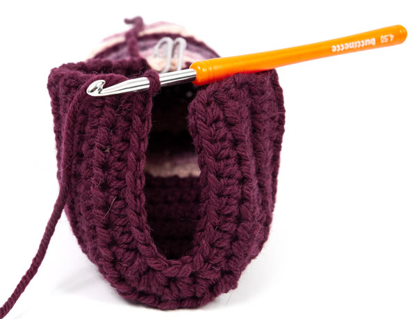 Hausschuhe häkeln - Schritt 7 Hausschuhe häkeln - Schritt 7