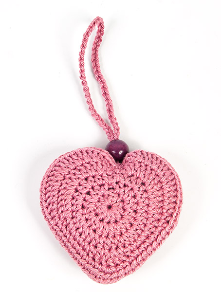 Herzanhänger häkeln - Schritt 6