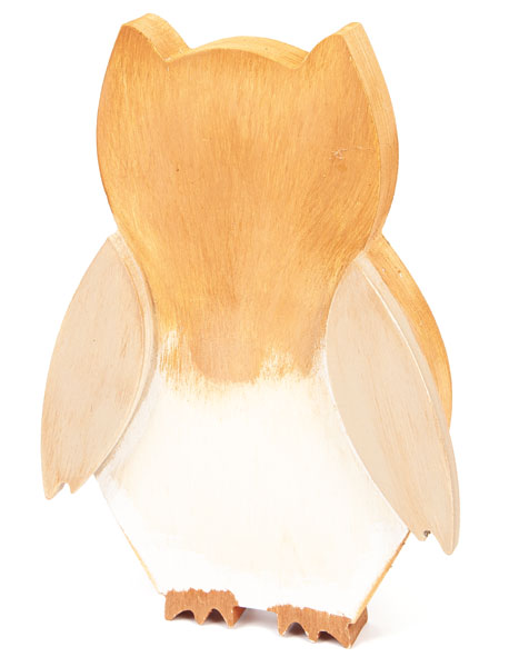 Eulen aus Holz basteln - Schritt 1