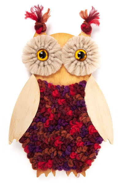 Eulen aus Holz basteln - Schritt 13