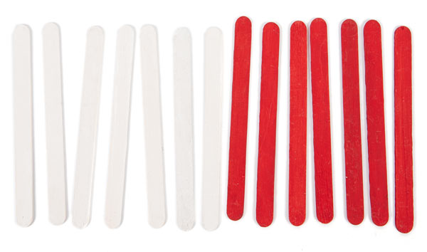 Weihnachtsdeko aus Holzstäbchen basteln - Schritt 2 Weihnachtsdeko aus Holzstäbchen basteln - Schritt 2