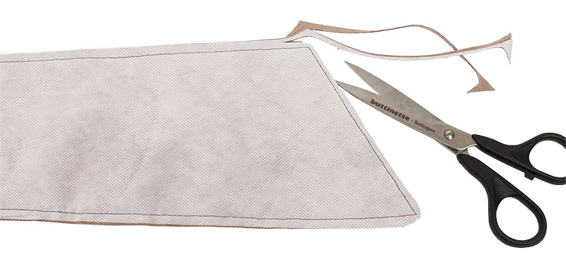 Hüftgürtel selber nähen - Nahtzugabe zuschneiden