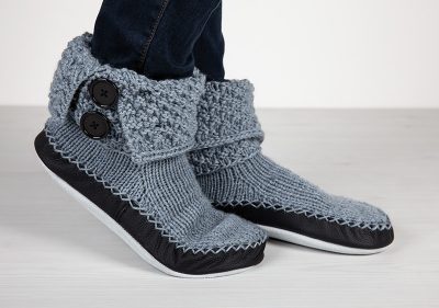 Hüttenschuhe stricken