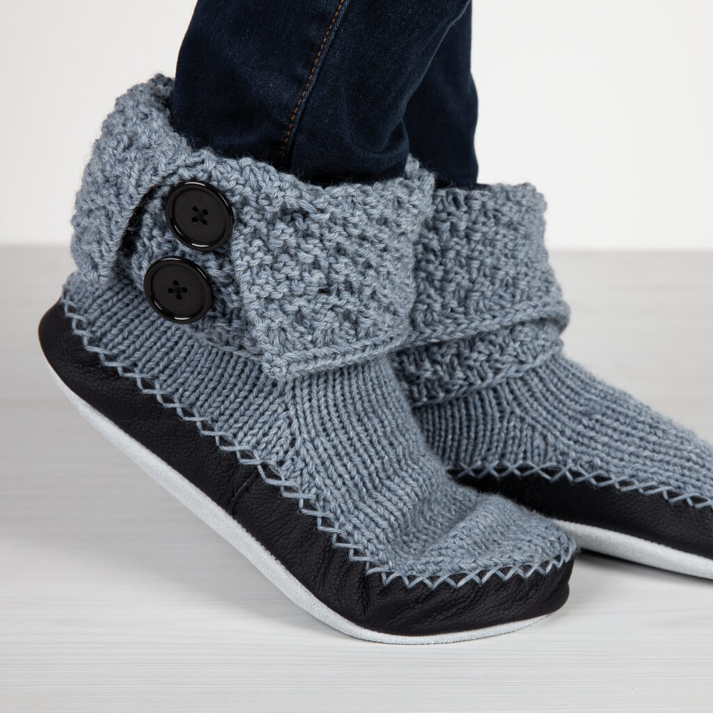 Hüttenschuhe stricken