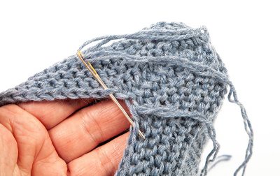 Hüttenschuhe stricken - Schritt 6