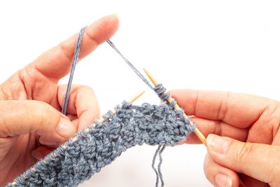 Hüttenschuhe stricken - Schritt 9