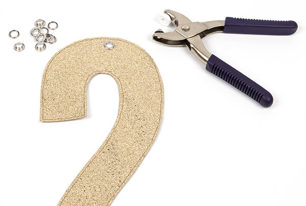 Jahreszahl-Girlande nähen - Schritt 6