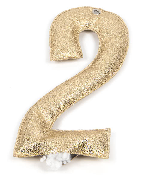 Jahreszahl-Girlande nähen - Schritt 7