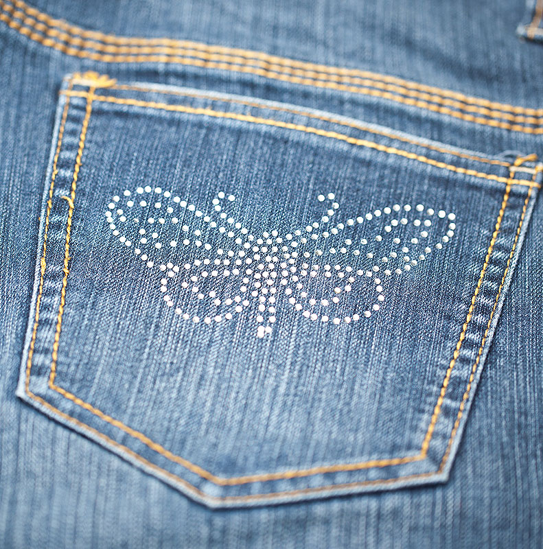 jeans-schmetterling
