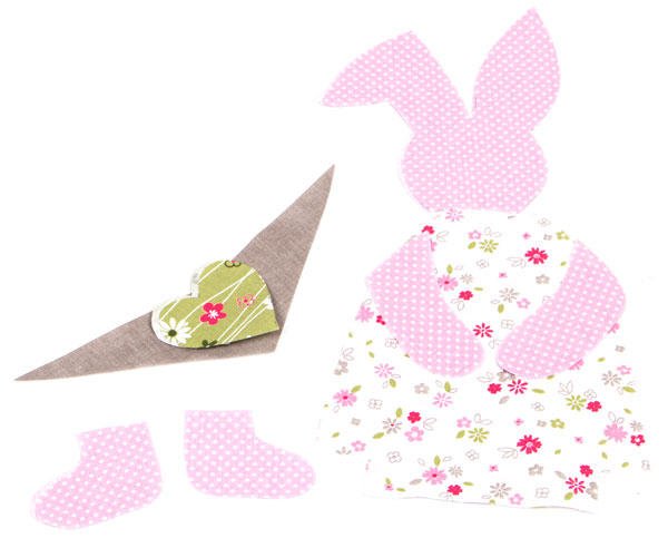 Kantenhocker Hase nähen - Schritt 1