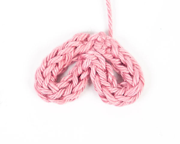 Kantenhocker-Huhn stricken - Schritt 6