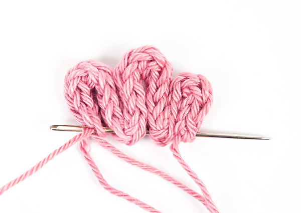 Kantenhocker-Huhn stricken - Schritt 7