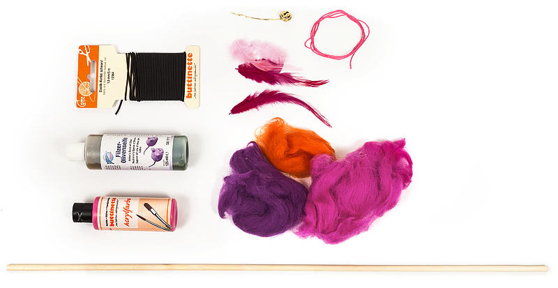 Katzenspielzeug basteln - Material