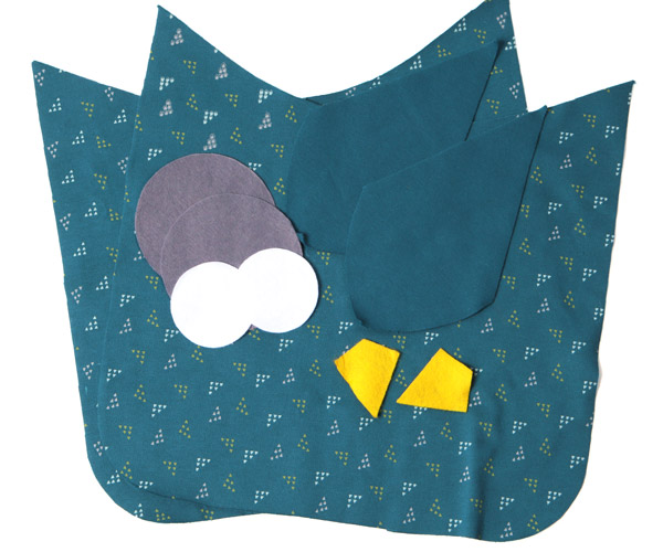 Eulenkissen nähen - Schritt 1