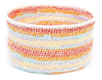 Körbchen im Boho-Look häkeln