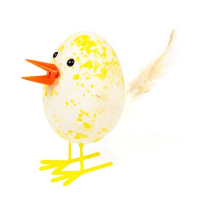 Osterdeko Küken aus Styroporeiern basteln Schritt 10