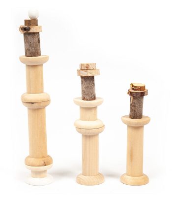 Leuchttürme aus Holzspulen basteln - Schritt 1 Leuchttürme aus Holzspulen basteln - Schritt 1