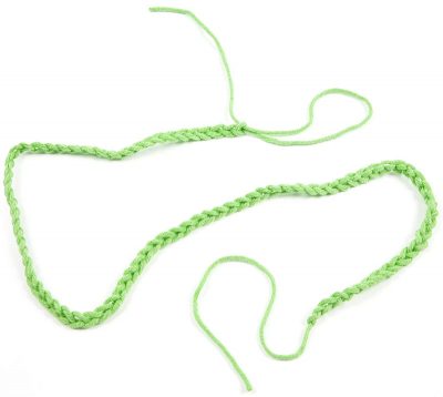 Loopschal mit Zopfmuster stricken - Schritt 1