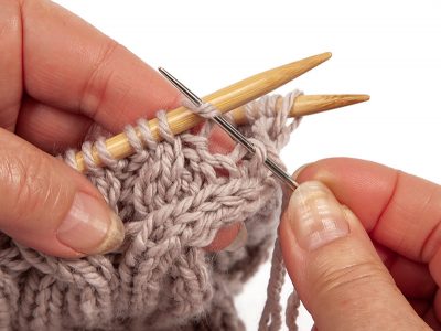 Loopschal mit Zopfmuster stricken - Schritt 41