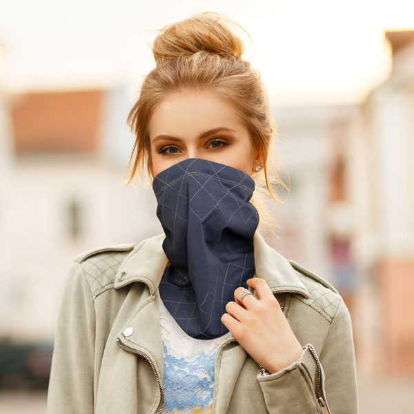 Loopschal als Mundschutz nähen Loopschal als Mundschutz nähen