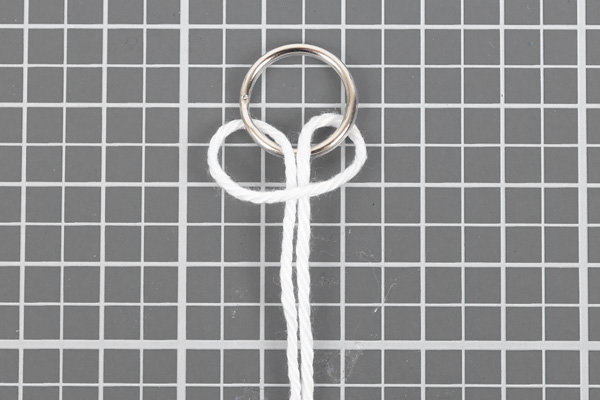 Osterdeko mit Makramee - Schritt 1 Osterdeko mit Makramee - Schritt 1