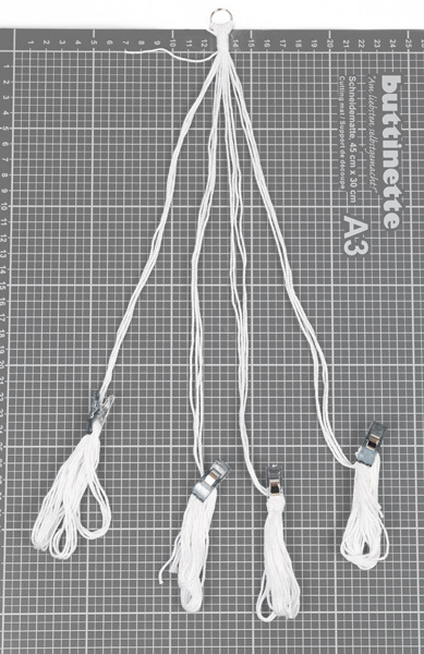 Osterdeko mit Makramee - Schritt 6 Osterdeko mit Makramee - Schritt 6