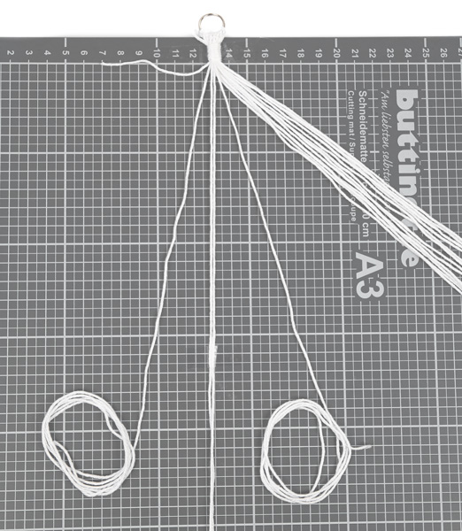 Osterdeko mit Makramee - Schritt 7 Osterdeko mit Makramee - Schritt 7