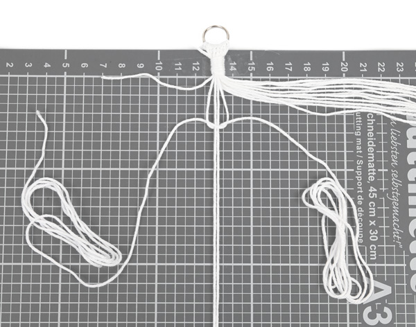 Osterdeko mit Makramee - Schritt 9 Osterdeko mit Makramee - Schritt 9