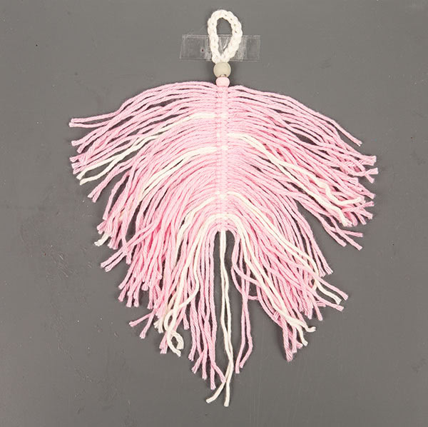 Makramee-Feder basteln - Schritt 18