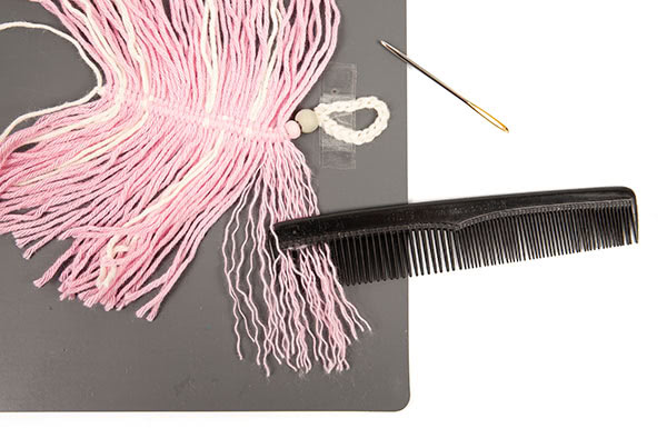 Makramee-Feder basteln - Schritt 19