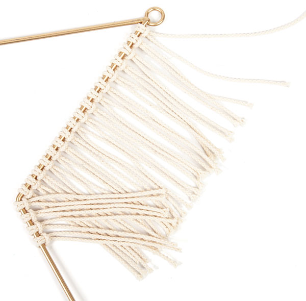 Makramee-Stern basteln - Schritt 5 Makramee-Stern basteln - Schritt 5