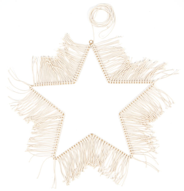 Makramee-Stern basteln - Schritt 6 Makramee-Stern basteln - Schritt 6