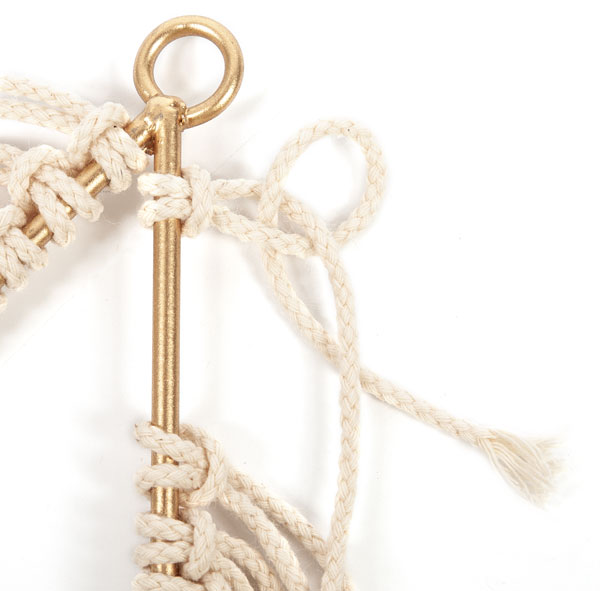 Makramee-Stern basteln - Schritt 7 Makramee-Stern basteln - Schritt 7