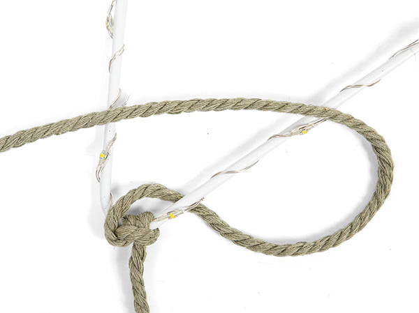 Makramee-Stern basteln - Schritt 8