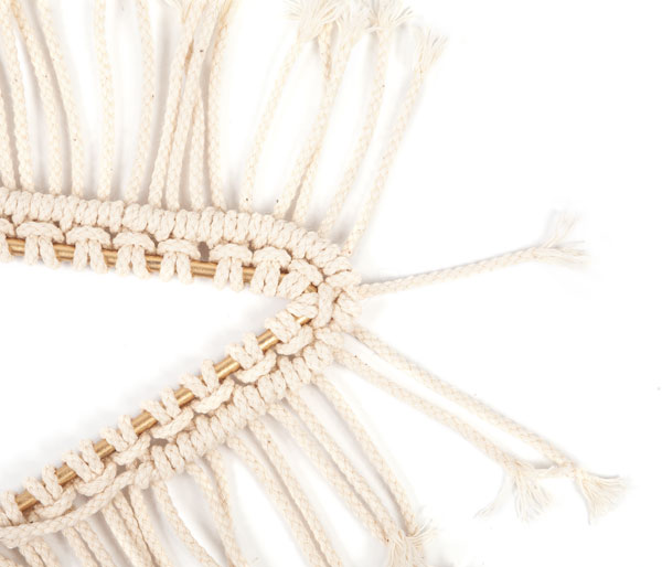 Makramee-Stern basteln - Schritt 14 Makramee-Stern basteln - Schritt 14