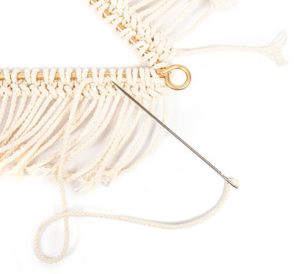 Makramee-Stern basteln - Schritt 15 Makramee-Stern basteln - Schritt 15