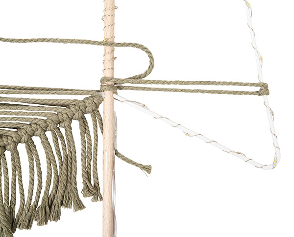 Makramee-Stern basteln - Schritt 17