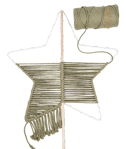 Makramee-Stern basteln - Schritt 19