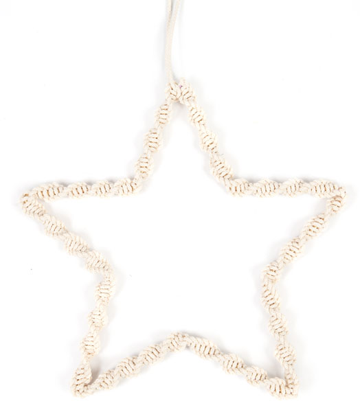 Makramee-Stern basteln - Schritt 25 Makramee-Stern basteln - Schritt 25