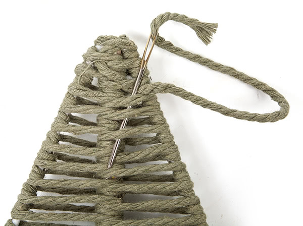 Makramee-Stern basteln - Schritt 27