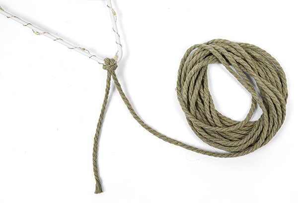 Makramee-Stern basteln - Schritt 28