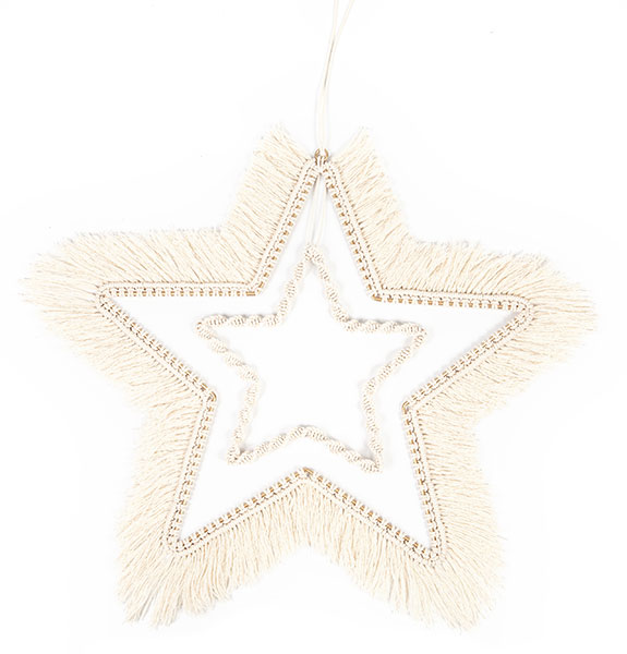 Makramee-Stern basteln - Schritt 28 Makramee-Stern basteln - Schritt 28