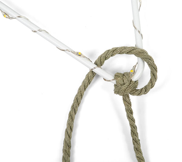 Makramee-Stern basteln - Schritt 29