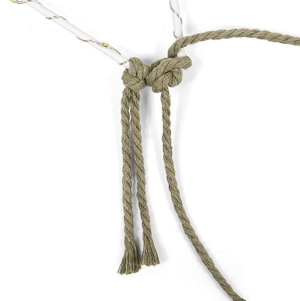 Makramee-Stern basteln - Schritt 31